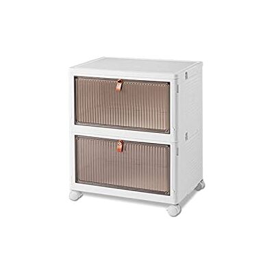 Ergocar Boîte de Rangement Pliable, Organisateur Plastique avec Couvercle et Poulie, Caisses Transparentes pour Salon, Chambre, Bureau Ergocar Boîte de Rangement Pliable, Organisateur Plastique avec Couvercle et Poulie, Caisses Transparentes pour Salon, Chambre, Bureau