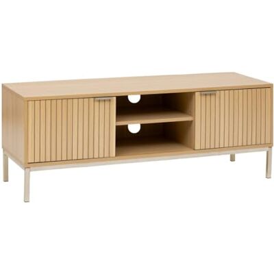 5 five simply smart 5five Meuble TV Tasso 2 Placards Effet Bois Naturel Fermeture Silencieuse Passe-câbles 2 Étagères Salon, Chambre 5 five simply smart 5five Meuble TV Tasso 2 Placards Effet Bois Naturel Fermeture Silencieuse Passe-câbles 2 Étagères Salon, Chambre