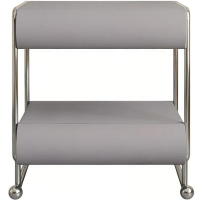 L8p2B5s7 Table de chevet Table de chevet avec deux tiroirs empilés, cadre en métal ouvert au milieu for le rangement la chambre à coucher(Gray,Grand) L8p2B5s7 Table de chevet Table de chevet avec deux tiroirs empilés, cadre en métal ouvert au milieu for le rangement la chambre à coucher(Gray,Grand)