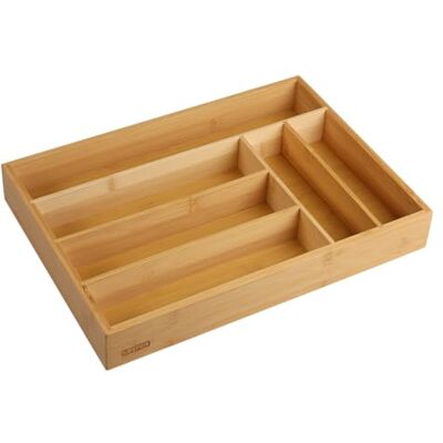 Kesper Range-couverts en bambou FSC 35,5 x 25,5 cm Range-couverts avec 6 compartiments pour tiroirs Organisation de cuisine durable 58083 Kesper Range-couverts en bambou FSC 35,5 x 25,5 cm Range-couverts avec 6 compartiments pour tiroirs Organisation de cuisine durable 58083