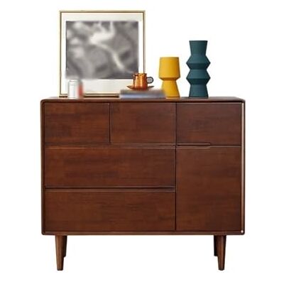 ZZlei2yu-12 Tiroirs organisateurs Commode blanche for chambre à coucher, commode en bois avec 5 tiroirs de rangement et 1 porte ZZlei2yu-12 Tiroirs organisateurs Commode blanche for chambre à coucher, commode en bois avec 5 tiroirs de rangement et 1 porte