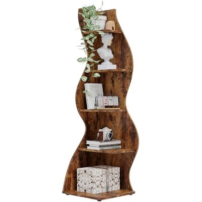 Tribesigns Étagère d'angle Moderne à 5 Niveaux, Petite Bibliothèque d'angle élégante, Support de Plante unité d'organisation avec Forme Unique pour la Maison, Bureau, Salon, Chambre à Coucher, Marron Tribesigns Étagère d'angle Moderne à 5 Niveaux, Petite Bibliothèque d'angle élégante, Support de Plante unité d'organisation avec Forme Unique pour la Maison, Bureau, Salon, Chambre à Coucher, Marron