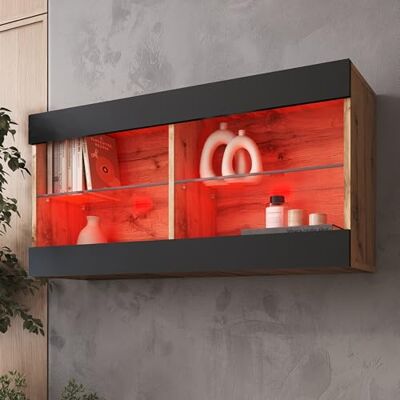 Komodee Vitrine Suspendue Tivoli A1 Wotan/Wotan 100x50x29 cm Komodee Vitrine Suspendue Tivoli A1 Wotan/Wotan 100x50x29 cm
