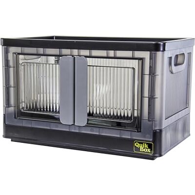 dbest products Quik Box – Bacs de rangement empilables avec portes, organiseur pliable, pour chambre à coucher, salon, cuisine, dortoirs bien rangés et maisons organisées, boîtes dbest products Quik Box – Bacs de rangement empilables avec portes, organiseur pliable, pour chambre à coucher, salon, cuisine, dortoirs bien rangés et maisons organisées, boîtes