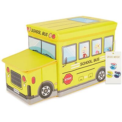 BIECO Boîte de Rangement avec Couvercle Autobus Scolaire 65L pliable Coffre a Jouet Enfant Rangement Jouet Enfant Bac de Rangement Enfant Bac a Jouet Enfant Coffre à Jouet Enfant Bac a Jouet BIECO Boîte de Rangement avec Couvercle Autobus Scolaire 65L pliable Coffre a Jouet Enfant Rangement Jouet Enfant Bac de Rangement Enfant Bac a Jouet Enfant Coffre à Jouet Enfant Bac a Jouet