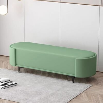 RTYHN Banc de lit en cuir avec siège rembourré, banc à chaussures, banc d'entrée, repose-pieds avec pieds en métal, banc rembourré pour salle à manger, salle de bain RTYHN Banc de lit en cuir avec siège rembourré, banc à chaussures, banc d'entrée, repose-pieds avec pieds en métal, banc rembourré pour salle à manger, salle de bain