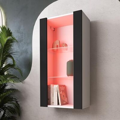 Komodee Vitrine Suspendue Tivoli Blanc/Blanc 50x100x29 cm Komodee Vitrine Suspendue Tivoli Blanc/Blanc 50x100x29 cm