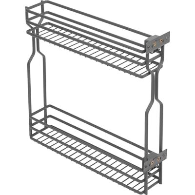GTV MOVIX Panier amovible Cargo Montage latéral 2 étagères pour base de 150 mm Charge 15 kg Organisateur de cuisine Anthracite GTV MOVIX Panier amovible Cargo Montage latéral 2 étagères pour base de 150 mm Charge 15 kg Organisateur de cuisine Anthracite