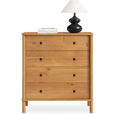 IDIMEX Commode Chambre APOANA H 99 cm 4 tiroirs en Bois Massif Coloris chêne Meuble de Rangement pour vêtements Design Naturel tiroirs spacieux poignées Noires Style Moderne Robuste IDIMEX Commode Chambre APOANA H 99 cm 4 tiroirs en Bois Massif Coloris chêne Meuble de Rangement pour vêtements Design Naturel tiroirs spacieux poignées Noires Style Moderne Robuste