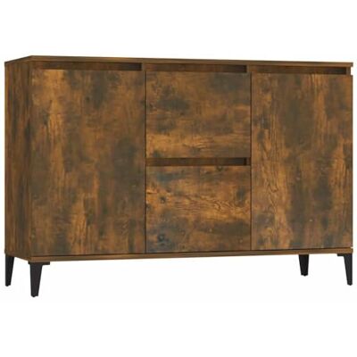 vidaXL Buffet Chêne fumé 104x35x70 cm Bois d'ingénierie vidaXL Buffet Chêne fumé 104x35x70 cm Bois d'ingénierie