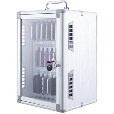 PUFAHAU Coffre-fort mural pour téléphone portable avec trous de refroidissement ventilés (argenté, 24 bits) PUFAHAU Coffre-fort mural pour téléphone portable avec trous de refroidissement ventilés (argenté, 24 bits)