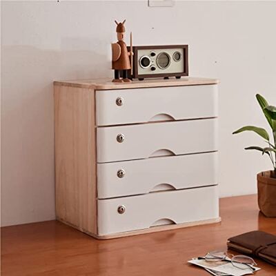 asdchZen Armoire de bureau rustique en bois massif avec 4 tiroirs verrouillables. Solution élégante de rangement de documents pour bureau, maison et organisation scolaire pour votre espace de travail asdchZen Armoire de bureau rustique en bois massif avec 4 tiroirs verrouillables. Solution élégante de rangement de documents pour bureau, maison et organisation scolaire pour votre espace de travail