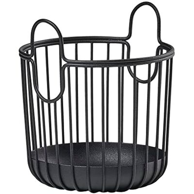 Zone Inu Panier de Rangement Petit Panier de Rangement pour Cuisine, Salle de Bain Chambre Chambre Enfant Bureau à Domicile en Métal Diamètre 10.5cm Hauteur 13.5cm Noir Zone Inu Panier de Rangement Petit Panier de Rangement pour Cuisine, Salle de Bain Chambre Chambre Enfant Bureau à Domicile en Métal Diamètre 10.5cm Hauteur 13.5cm Noir