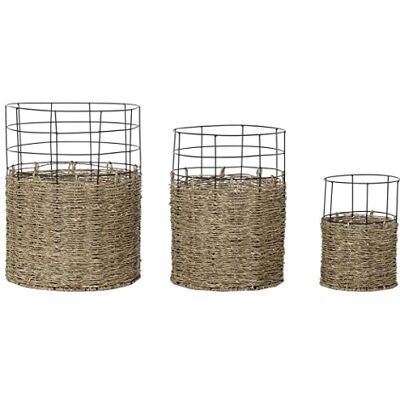 DKD Home Decor Ensemble de paniers, Standard DKD Home Decor Ensemble de paniers, Standard