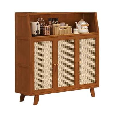 Huangj-0527 Meuble de rangement cuisine Buffet de cuisine style rétro, meuble rangement for salon, trois portes avec compartiments Buffet avec portes Huangj-0527 Meuble de rangement cuisine Buffet de cuisine style rétro, meuble rangement for salon, trois portes avec compartiments Buffet avec portes