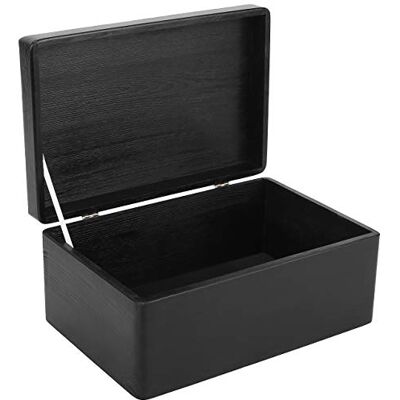 Creative Boite Rangement en Bois Noir Noel 30 x 20 x 14 cm (+/- 1 cm) avec Couvercle Boite en Bois Boite a Souvenir Noël Boîte Caisse Malle Coffre BRUT ET NON PONCÉ Creative Boite Rangement en Bois Noir Noel 30 x 20 x 14 cm (+/- 1 cm) avec Couvercle Boite en Bois Boite a Souvenir Noël Boîte Caisse Malle Coffre BRUT ET NON PONCÉ