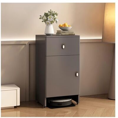 Linmeas-753 Organisateur de balayeuse Étagère for robot de balayage Support de rangement amovible Station de base Armoire de rangement(Gray,50x40x92cm) Linmeas-753 Organisateur de balayeuse Étagère for robot de balayage Support de rangement amovible Station de base Armoire de rangement(Gray,50x40x92cm)