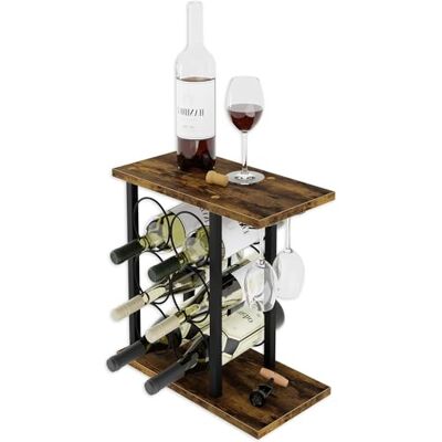 Lenmar Série LOFT Casier à vin en métal pour bouteilles, 5-25 bouteilles, vin, étagère à bouteilles, étagère de cave, étagères, porte-bouteille, rangement de vin robuste (LOFT 2-6G, 6 bouteilles) Lenmar Série LOFT Casier à vin en métal pour bouteilles, 5-25 bouteilles, vin, étagère à bouteilles, étagère de cave, étagères, porte-bouteille, rangement de vin robuste (LOFT 2-6G, 6 bouteilles)