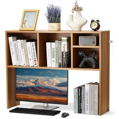 VEVOR Étagère à Poser sur Bureau à 1 Niveau, Bibliothèque de Bureau 94x24x73 cm, Organisateur de Bureau en Bois, avec Pieds Antidérapants, Support de Rangement Stable pour Maison et Dortoir VEVOR Étagère à Poser sur Bureau à 1 Niveau, Bibliothèque de Bureau 94x24x73 cm, Organisateur de Bureau en Bois, avec Pieds Antidérapants, Support de Rangement Stable pour Maison et Dortoir