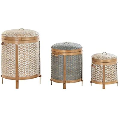 DKD Home Decor Ensemble de paniers, Standard DKD Home Decor Ensemble de paniers, Standard