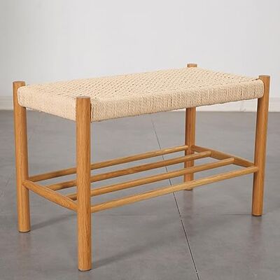 XCHSXYL Banc à chaussures d'entrée avec organisateur de chaussures Petit tabouret de rangement pour couloir et chambre à coucher 70 x 35 x 45 cm XCHSXYL Banc à chaussures d'entrée avec organisateur de chaussures Petit tabouret de rangement pour couloir et chambre à coucher 70 x 35 x 45 cm