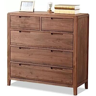 L3s9mPzVb4 Organisateur de rangement Commode de chambre à coucher scandinave 5 tiroirs en bois massif Meuble rangement for buffet salon noyer noir for L3s9mPzVb4 Organisateur de rangement Commode de chambre à coucher scandinave 5 tiroirs en bois massif Meuble rangement for buffet salon noyer noir for