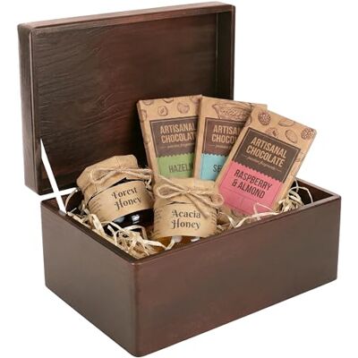 Creative Boite Rangement en Bois Marron 30 x 20 x 14 cm (+/- 1 cm) avec Couvercle Boite en Bois Boite a Souvenir Boîte Caisse Malle Coffre BRUT ET NON PONCÉ Creative Boite Rangement en Bois Marron 30 x 20 x 14 cm (+/- 1 cm) avec Couvercle Boite en Bois Boite a Souvenir Boîte Caisse Malle Coffre BRUT ET NON PONCÉ