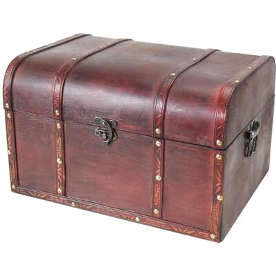 HMF Coffre au trésor en bois 6406-140, 40 x 30 x 25 cm, grand, Portugal HMF Coffre au trésor en bois 6406-140, 40 x 30 x 25 cm, grand, Portugal