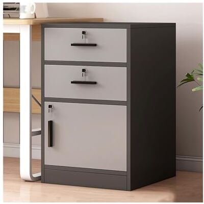 GEK208130 Tiroir Classeur de bureauArmoire de rangement en bois à deux tiroirs avec une porteArmoire de classement avec serrureRangement multicouchePetite armoire latérale Bureau(Noir) GEK208130 Tiroir Classeur de bureauArmoire de rangement en bois à deux tiroirs avec une porteArmoire de classement avec serrureRangement multicouchePetite armoire latérale Bureau(Noir)