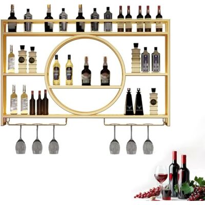 NGAMITSX Support mural moderne pour vitrine flottante pour placard, salon, restaurant, décoration de fond (taille : 120 x 15 x 80 cm, couleur : doré) NGAMITSX Support mural moderne pour vitrine flottante pour placard, salon, restaurant, décoration de fond (taille : 120 x 15 x 80 cm, couleur : doré)