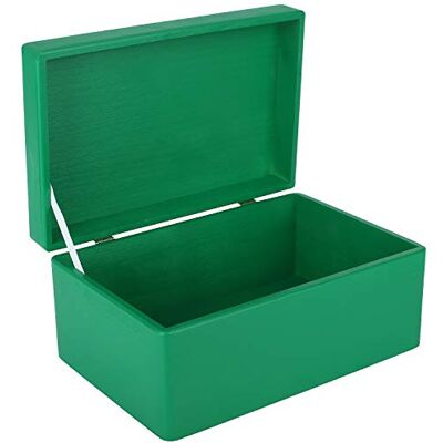 Creative Boite Rangement en Bois Vert 30 x 20 x 14 cm (+/- 1 cm) avec Couvercle Boite en Bois Boite a Souvenir Boîte Caisse Malle Coffre BRUT ET NON PONCÉ Creative Boite Rangement en Bois Vert 30 x 20 x 14 cm (+/- 1 cm) avec Couvercle Boite en Bois Boite a Souvenir Boîte Caisse Malle Coffre BRUT ET NON PONCÉ