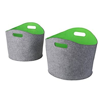 Kamino-Flam Panier à documents - Gris/Vert - Panier de rangement Kamino-Flam Panier à documents - Gris/Vert - Panier de rangement
