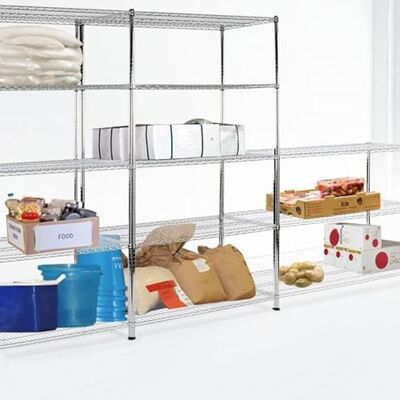 KARAT Étagère de Rangement pour Charges Lourdes pour Garage, Cave, Atelier Étagère en Grille Étagère d'angle Étagère à pneus (Everest-Chomée, 90 x 35 x 90 cm) KARAT Étagère de Rangement pour Charges Lourdes pour Garage, Cave, Atelier Étagère en Grille Étagère d'angle Étagère à pneus (Everest-Chomée, 90 x 35 x 90 cm)