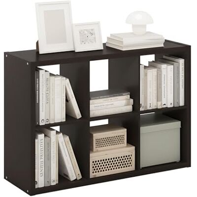 Organisateur de Rangement en Chêne Foncé 6-Cubes Furinno Organisateur de Rangement en Chêne Foncé 6-Cubes Furinno