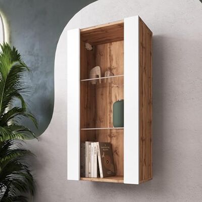 Komodee Vitrine Suspendue Tivoli A1 Noir/Blanc 50x100x29 cm Komodee Vitrine Suspendue Tivoli A1 Noir/Blanc 50x100x29 cm