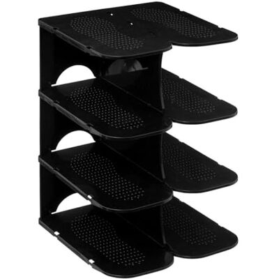 5 five simply smart 5five Range-Chaussures Pliable Noir 4 Paires, L 26,5 x P 24,5 x H 37,8 cm, Empilable, Modulable Pour Entrée, Placard, Dressing 5 five simply smart 5five Range-Chaussures Pliable Noir 4 Paires, L 26,5 x P 24,5 x H 37,8 cm, Empilable, Modulable Pour Entrée, Placard, Dressing