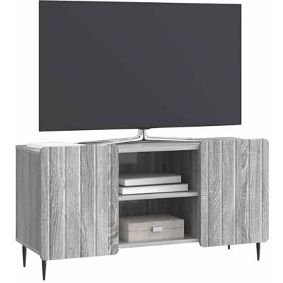 vidaXL Meuble TV Sonoma gris 102 x 34,5 x 52 cm Bois d'ingénierie, Meuble Salon, Console Média Moderne, Rangement Élégant, Buffet Rectangulaire pour Mobilier de Maison vidaXL Meuble TV Sonoma gris 102 x 34,5 x 52 cm Bois d'ingénierie, Meuble Salon, Console Média Moderne, Rangement Élégant, Buffet Rectangulaire pour Mobilier de Maison