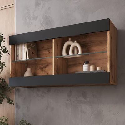 Komodee Vitrine Suspendue Tivoli A2 Wotan/Wotan 100x50x29 cm Komodee Vitrine Suspendue Tivoli A2 Wotan/Wotan 100x50x29 cm