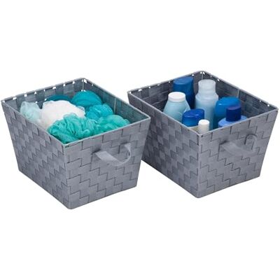 Honey-Can-Do STO-05088 Lot de 2 paniers tissés Gris Honey-Can-Do STO-05088 Lot de 2 paniers tissés Gris