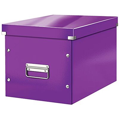 Leitz Grand Cube de Rangement, Violet, Assortiment Click And Store, 61080062 Leitz Grand Cube de Rangement, Violet, Assortiment Click And Store, 61080062