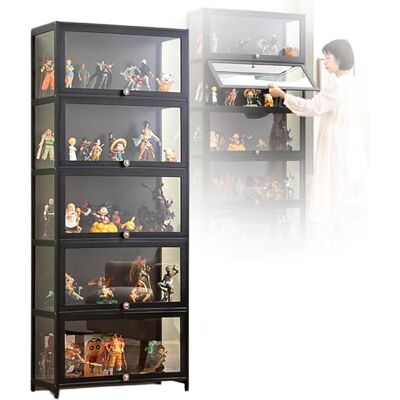 NOBBAT Vitrine à curiosités Vitrines pour Objets de Collection Vitrine armoire de curiosités, 60/70/80cm,bibliothèque sur pied, transparente sur trois côtés(60x32x172cm) NOBBAT Vitrine à curiosités Vitrines pour Objets de Collection Vitrine armoire de curiosités, 60/70/80cm,bibliothèque sur pied, transparente sur trois côtés(60x32x172cm)