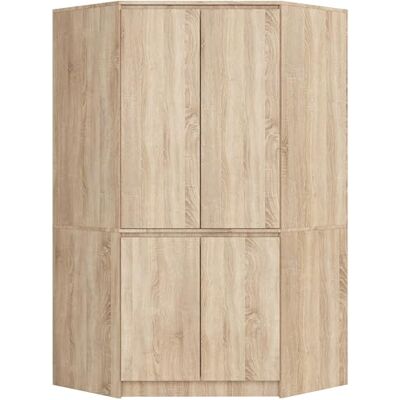 AKORD Armoire d'angle S100 100 cm avec 4 portes Intérieur spacieux Rangement peu encombrant L100 x H180 x P50 cm Poids 101,20 kg Chêne Sonoma/chêne Sonoma AKORD Armoire d'angle S100 100 cm avec 4 portes Intérieur spacieux Rangement peu encombrant L100 x H180 x P50 cm Poids 101,20 kg Chêne Sonoma/chêne Sonoma