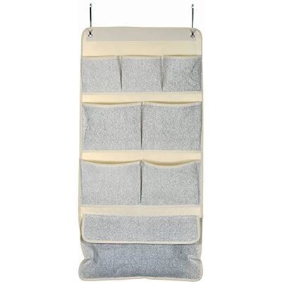 MSV Organiseur de Porte à Suspendre avec 8 Poches et Crochets en métal pour économiser de l'espace dans Votre Chambre d'enfant MSV Organiseur de Porte à Suspendre avec 8 Poches et Crochets en métal pour économiser de l'espace dans Votre Chambre d'enfant