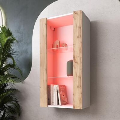 Komodee Vitrine Savona Noir/Noir 100x50x30 cm Komodee Vitrine Savona Noir/Noir 100x50x30 cm