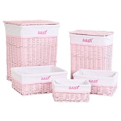 DKD Home Decor Ensemble de paniers, Standard DKD Home Decor Ensemble de paniers, Standard