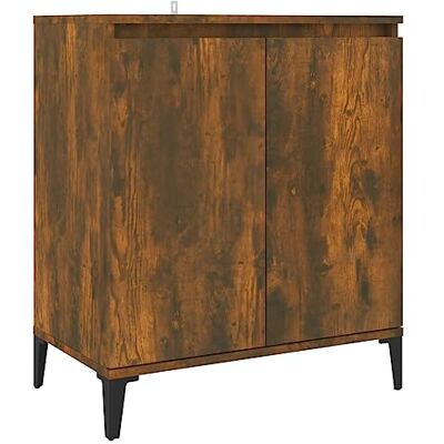 vidaXL Buffet Armoire de Rangement Meuble de Rangement Armoire Latérale Salle de Séjour Salon Intérieur Chêne Fumé 60x35x70 cm Bois d'Ingénierie vidaXL Buffet Armoire de Rangement Meuble de Rangement Armoire Latérale Salle de Séjour Salon Intérieur Chêne Fumé 60x35x70 cm Bois d'Ingénierie