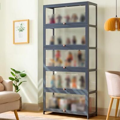YFWOKSL Vitrine acrylique vitrine vitrine salon vitrines vitrines vitrines avec portes en verre Anti-poussière Rangement YFWOKSL Vitrine acrylique vitrine vitrine salon vitrines vitrines vitrines avec portes en verre Anti-poussière Rangement