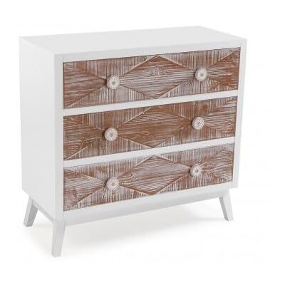 Chiffonier Versa Sira en Pin et MDF - Meuble de rangement Chiffonier Versa Sira en Pin et MDF - Meuble de rangement