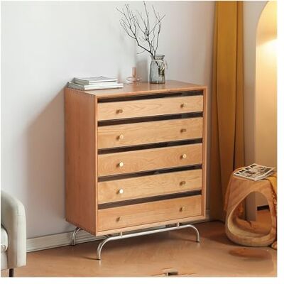 ZZlei2yu-12 Tiroirs organisateurs Commode en Bois Massif Chambre Rangement Domestique Armoire à Cinq Tiroirs de Grande Capacité Salon ZZlei2yu-12 Tiroirs organisateurs Commode en Bois Massif Chambre Rangement Domestique Armoire à Cinq Tiroirs de Grande Capacité Salon