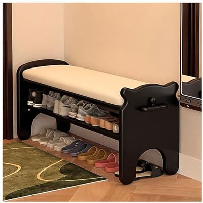 DGDHHSFJDJ Banc de rangement for chaussures, banc d'entrée avec coussin, organisateur de support à chaussures à 2 niveaux, for entrée, couloir, salon, chambre à coucher, dressing(100cm/39.37in) DGDHHSFJDJ Banc de rangement for chaussures, banc d'entrée avec coussin, organisateur de support à chaussures à 2 niveaux, for entrée, couloir, salon, chambre à coucher, dressing(100cm/39.37in)